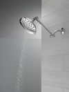 DELTA Universal Showering Components Shower Head with Adjustable Arm — Chrome