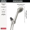 DELTA Universal Showering Components 4-Setting Hand Shower — Spotshield Brushed Nickel