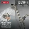 DELTA Universal Showering Components 4-Setting Hand Shower — Spotshield Brushed Nickel