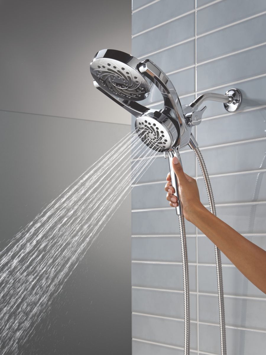 DELTA Universal Showering Components 5-Setting HydroRain with ProClean — Chrome