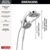DELTA Universal Showering Components 5-Setting HydroRain with ProClean — Chrome