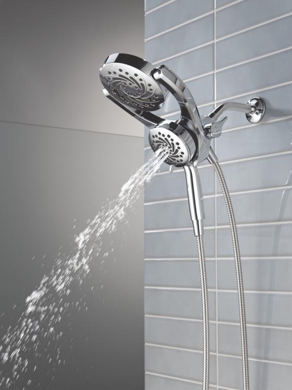 DELTA Universal Showering Components 5-Setting HydroRain with ProClean — Chrome