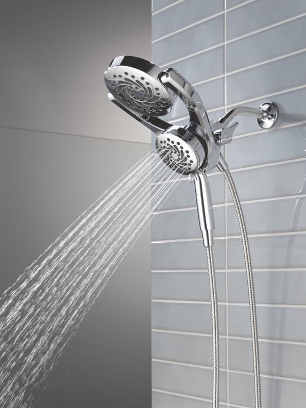 DELTA Universal Showering Components 5-Setting HydroRain with ProClean — Chrome
