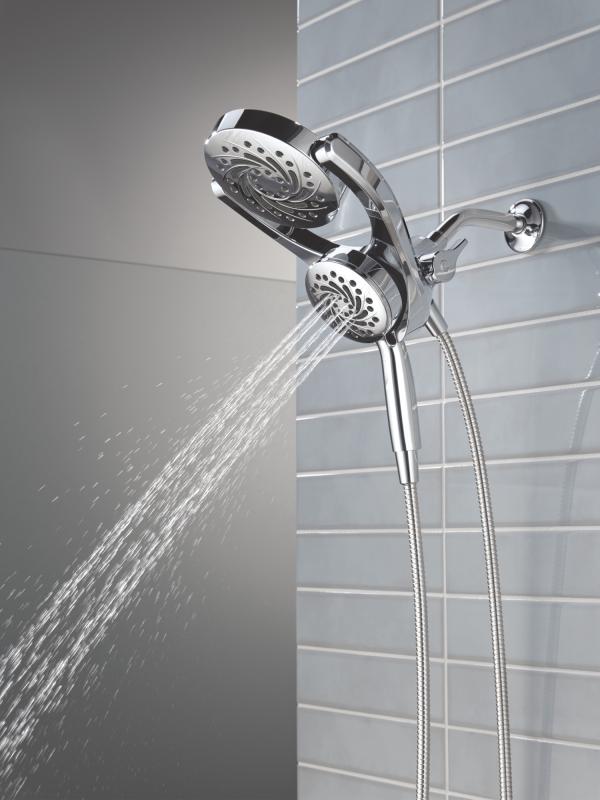 DELTA Universal Showering Components 5-Setting HydroRain with ProClean — Chrome