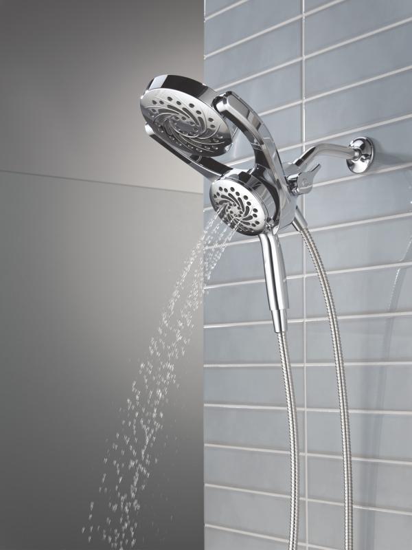 DELTA Universal Showering Components 5-Setting HydroRain with ProClean — Chrome