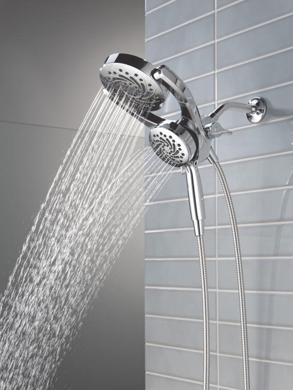 DELTA Universal Showering Components 5-Setting HydroRain with ProClean — Chrome
