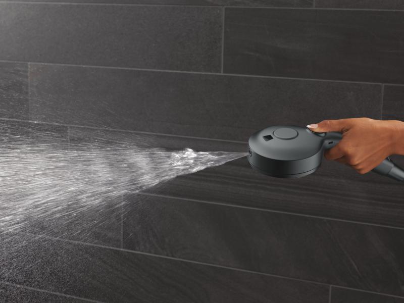DELTA Universal Showering Components 5-Setting HydroRain with ProClean — Matte Black