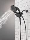 DELTA Universal Showering Components 5-Setting HydroRain with ProClean — Matte Black