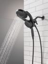 DELTA Universal Showering Components 5-Setting HydroRain with ProClean — Matte Black