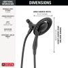 DELTA Universal Showering Components 4-Setting In2ition — Matte Black