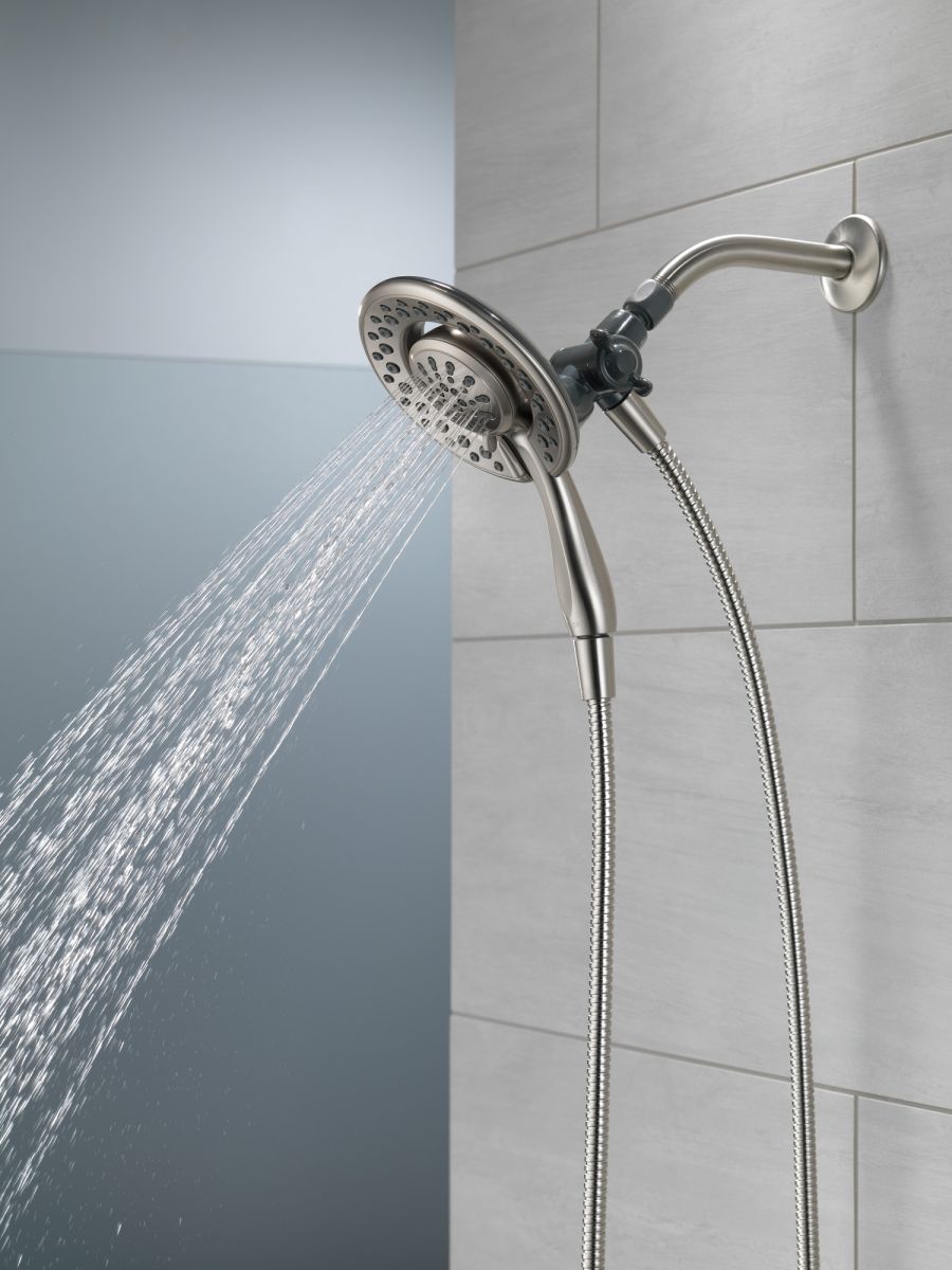 DELTA Universal Showering Components 4-Setting In2ition — Spotshield Brushed Nickel