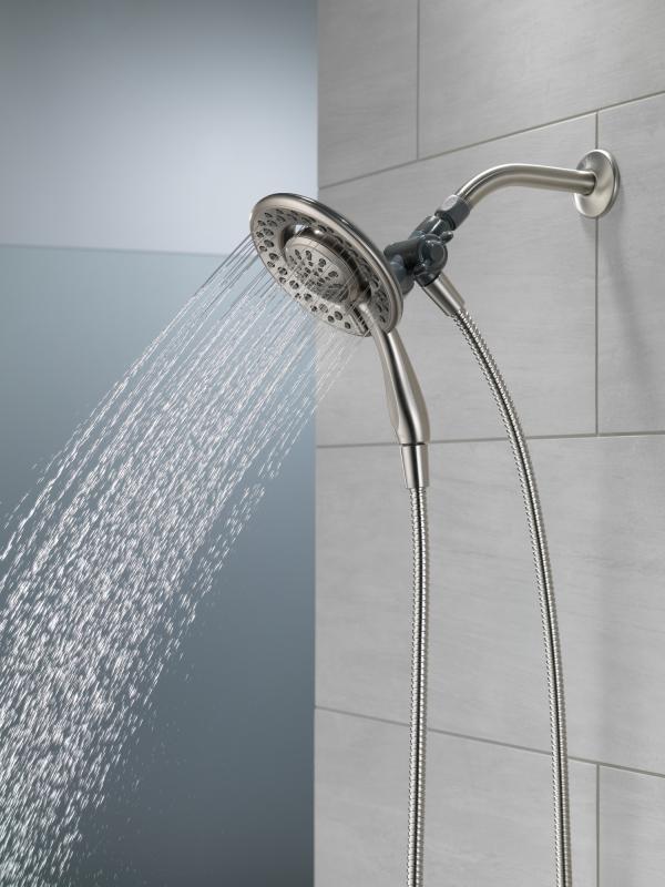 DELTA Universal Showering Components 4-Setting In2ition — Spotshield Brushed Nickel