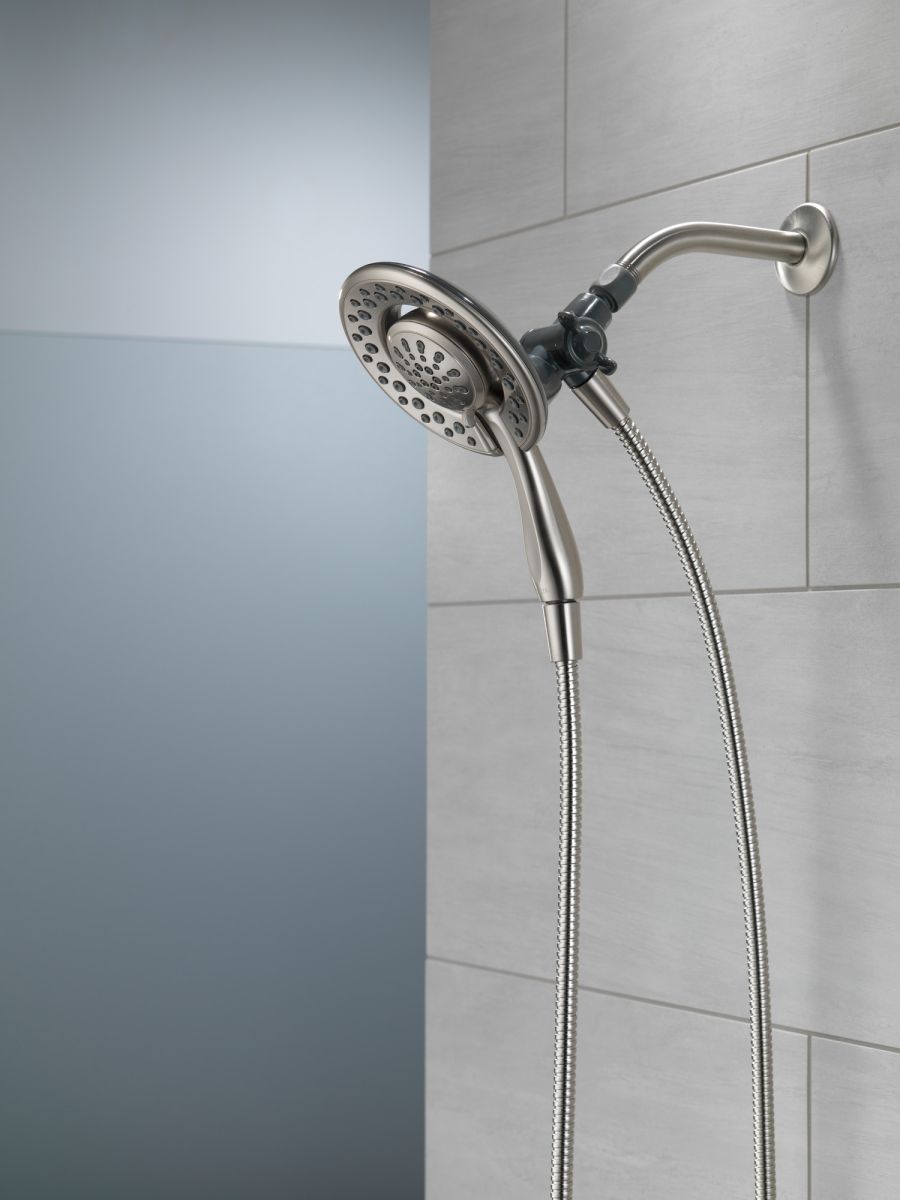 DELTA Universal Showering Components 4-Setting In2ition — Spotshield Brushed Nickel