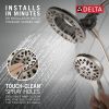 DELTA Universal Showering Components In2ition 4-Setting Two-in-One Shower — Spotshield Brushed Nickel