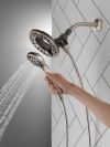 DELTA Universal Showering Components In2ition 4-Setting Two-in-One Shower — Spotshield Brushed Nickel