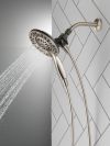 DELTA Universal Showering Components In2ition 4-Setting Two-in-One Shower — Spotshield Brushed Nickel