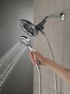 DELTA Universal Showering Components In2ition 4-Setting Two-in-One Shower — Chrome