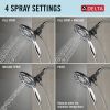DELTA Universal Showering Components In2ition 4-Setting Two-in-One Shower — Chrome