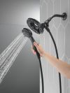 DELTA Universal Showering Components In2ition 4-Setting Two-in-One Shower — Matte Black