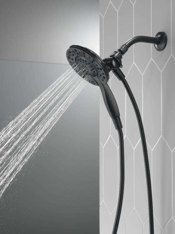 DELTA Universal Showering Components In2ition 4-Setting Two-in-One Shower — Matte Black