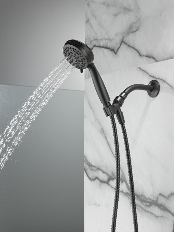 DELTA Universal Showering Components 5 Setting Hand Shower — Matte Black