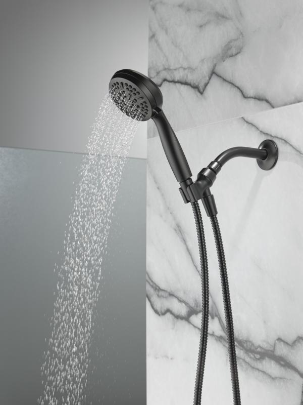 DELTA Universal Showering Components 5 Setting Hand Shower — Matte Black