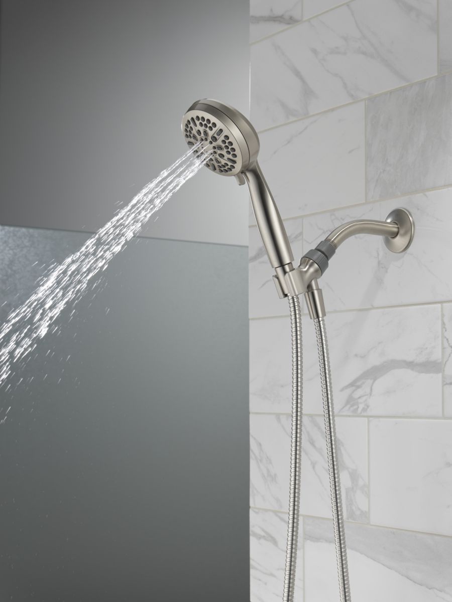 DELTA Universal Showering Components 5 Setting Hand Shower — Spotshield Brushed Nickel