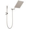 DELTA Universal Showering Components 10 inch Raincan Shower Head & Hand Held Combo with Adjustable Extension Arm — Spotshield Brushed Nickel