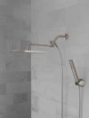 DELTA Universal Showering Components 10 inch Raincan Shower Head & Hand Held Combo with Adjustable Extension Arm — Spotshield Brushed Nickel