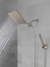 DELTA Universal Showering Components 10 inch Raincan Shower Head & Hand Held Combo with Adjustable Extension Arm — Spotshield Brushed Nickel