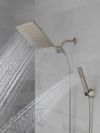DELTA Universal Showering Components 10 inch Raincan Shower Head & Hand Held Combo with Adjustable Extension Arm — Spotshield Brushed Nickel