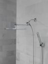DELTA Universal Showering Components 10 inch Raincan Shower Head & Hand Held Combo with Adjustable Extension Arm — Chrome