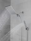 DELTA Universal Showering Components 10 inch Raincan Shower Head & Hand Held Combo with Adjustable Extension Arm — Chrome