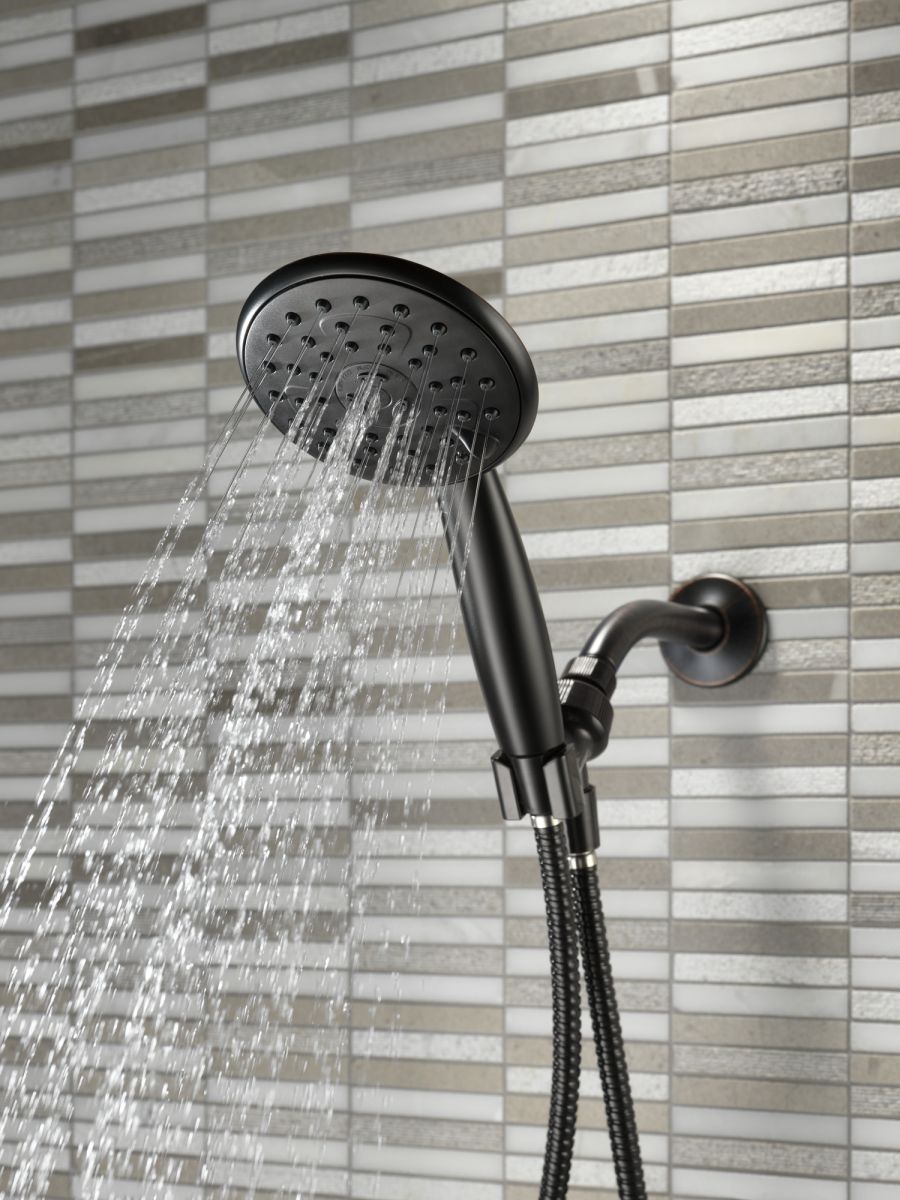 DELTA Universal Showering Components Porter 3-Setting Hand Shower — Oil Rubbed Bronze