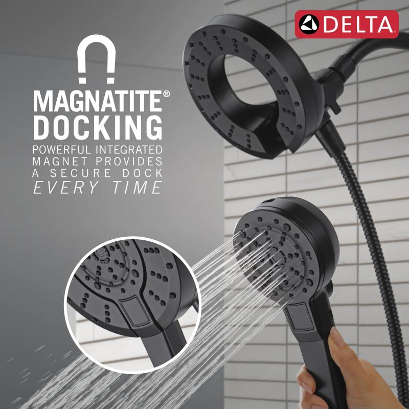 DELTA Universal Showering Components 5-Setting In2ition with ProClean — Matte Black
