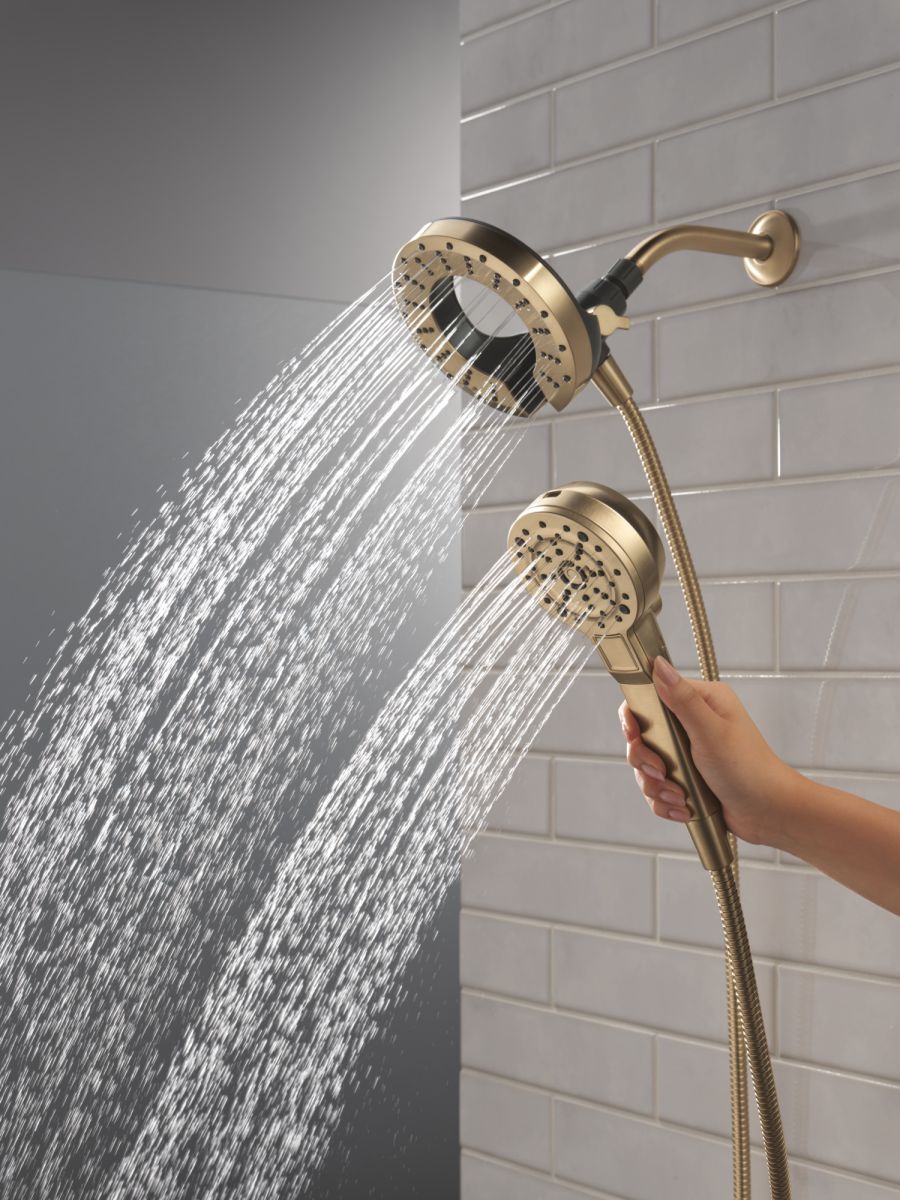 DELTA Universal Showering Components 5-Setting In2ition with ProClean — Champagne Bronze