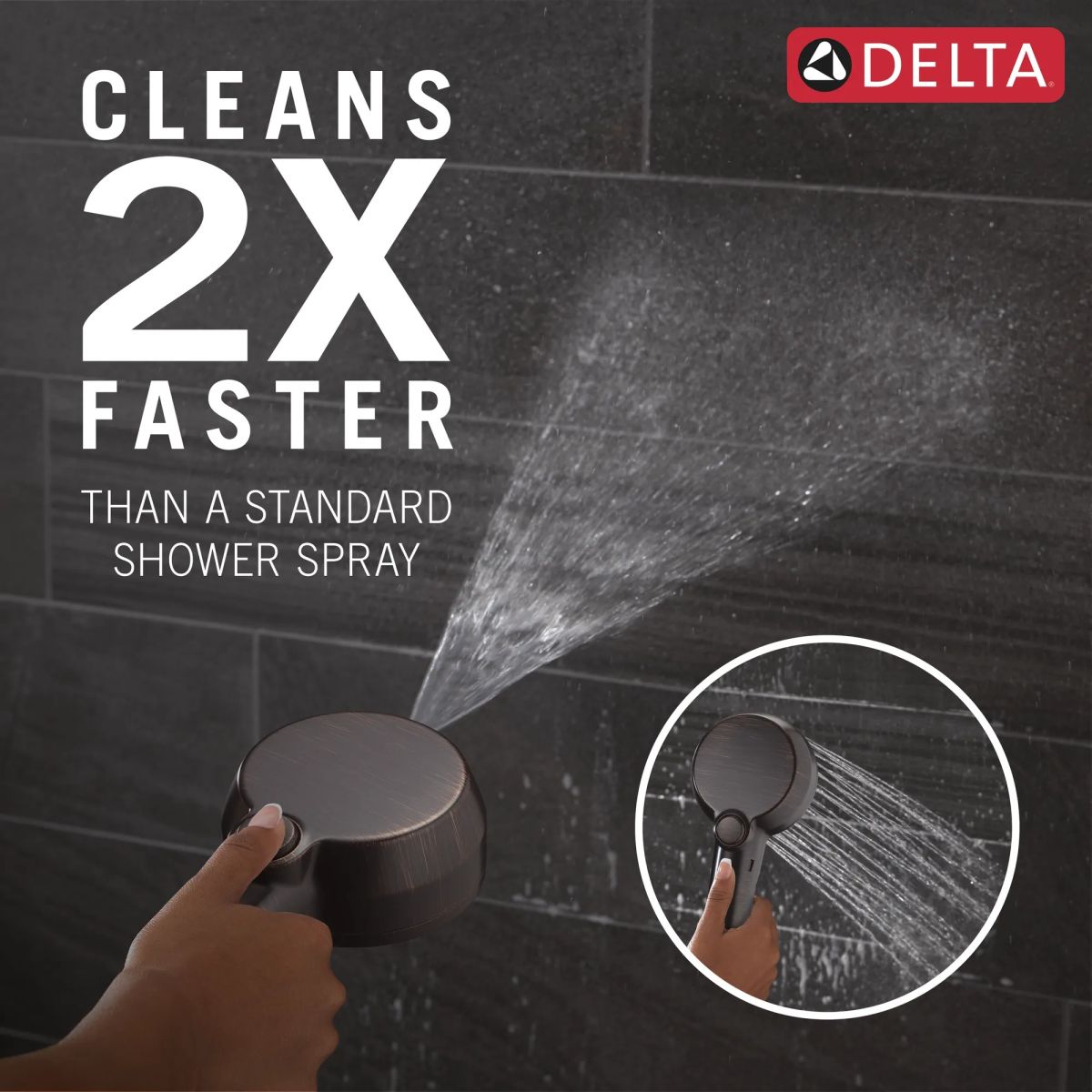 DELTA Universal Showering Components 5-Setting In2ition with ProClean — Venetian Bronze