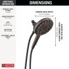 DELTA Universal Showering Components 5-Setting In2ition with ProClean — Venetian Bronze