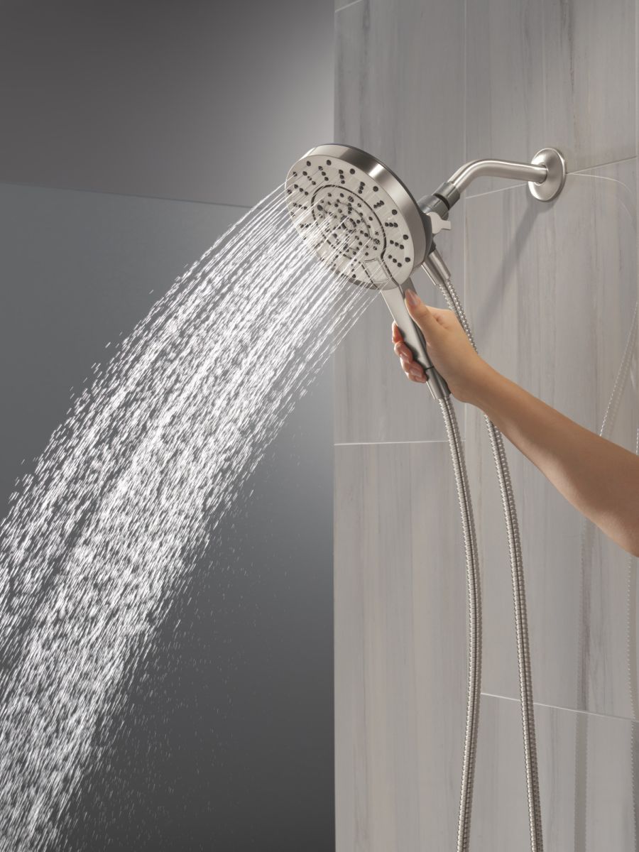 DELTA Universal Showering Components 5-Setting In2ition with ProClean — Spotshield Brushed Nickel