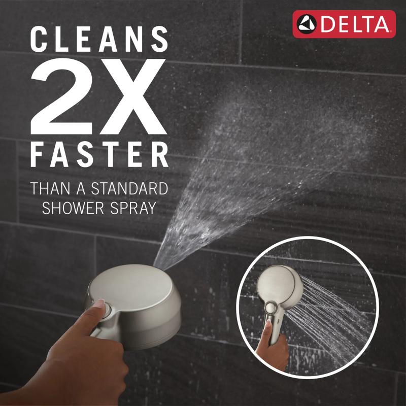 DELTA Universal Showering Components 5-Setting In2ition with ProClean — Spotshield Brushed Nickel