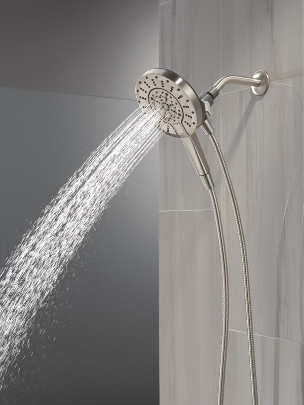 DELTA Universal Showering Components 5-Setting In2ition with ProClean — Spotshield Brushed Nickel