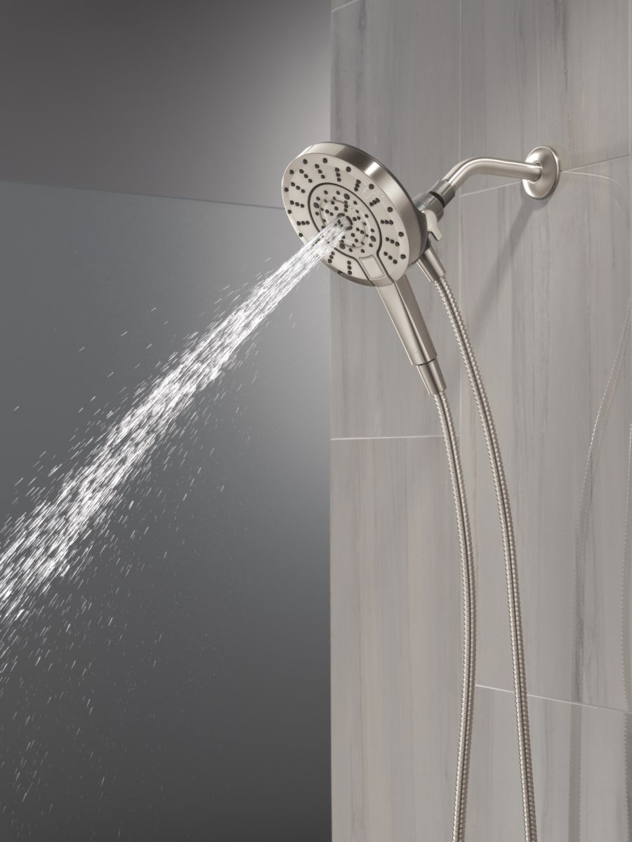DELTA Universal Showering Components 5-Setting In2ition with ProClean — Spotshield Brushed Nickel
