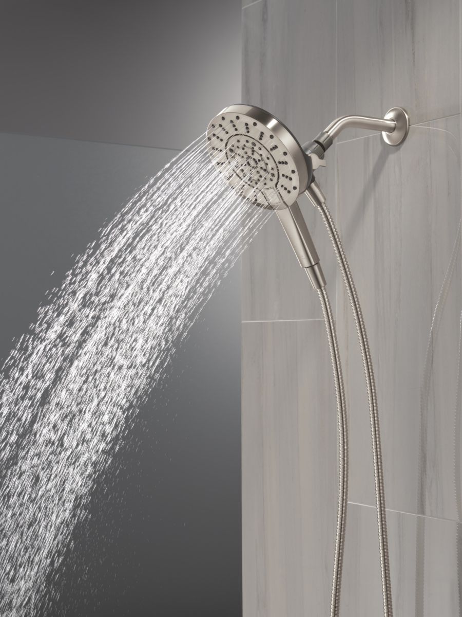 DELTA Universal Showering Components 5-Setting In2ition with ProClean — Spotshield Brushed Nickel