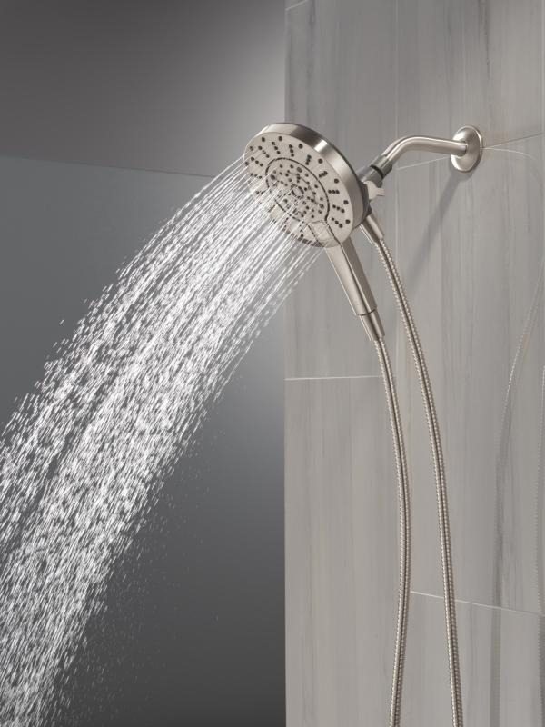 DELTA Universal Showering Components 5-Setting In2ition with ProClean — Spotshield Brushed Nickel