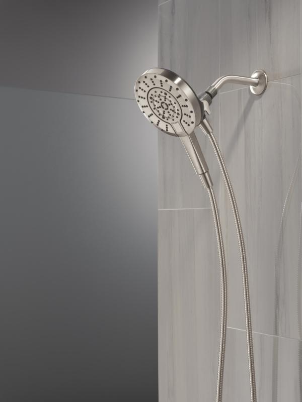 DELTA Universal Showering Components 5-Setting In2ition with ProClean — Spotshield Brushed Nickel