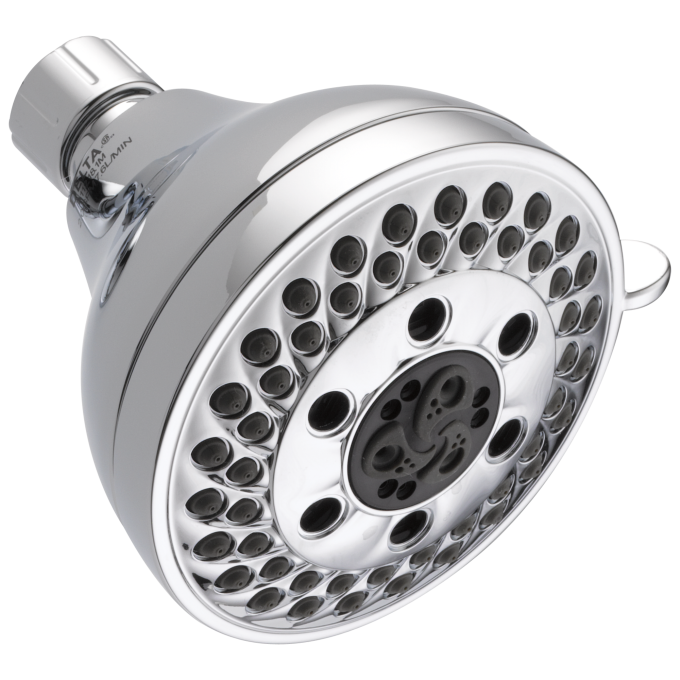 DELTA Universal Showering Components H2Okinetic 5-Setting Shower Head — Chrome