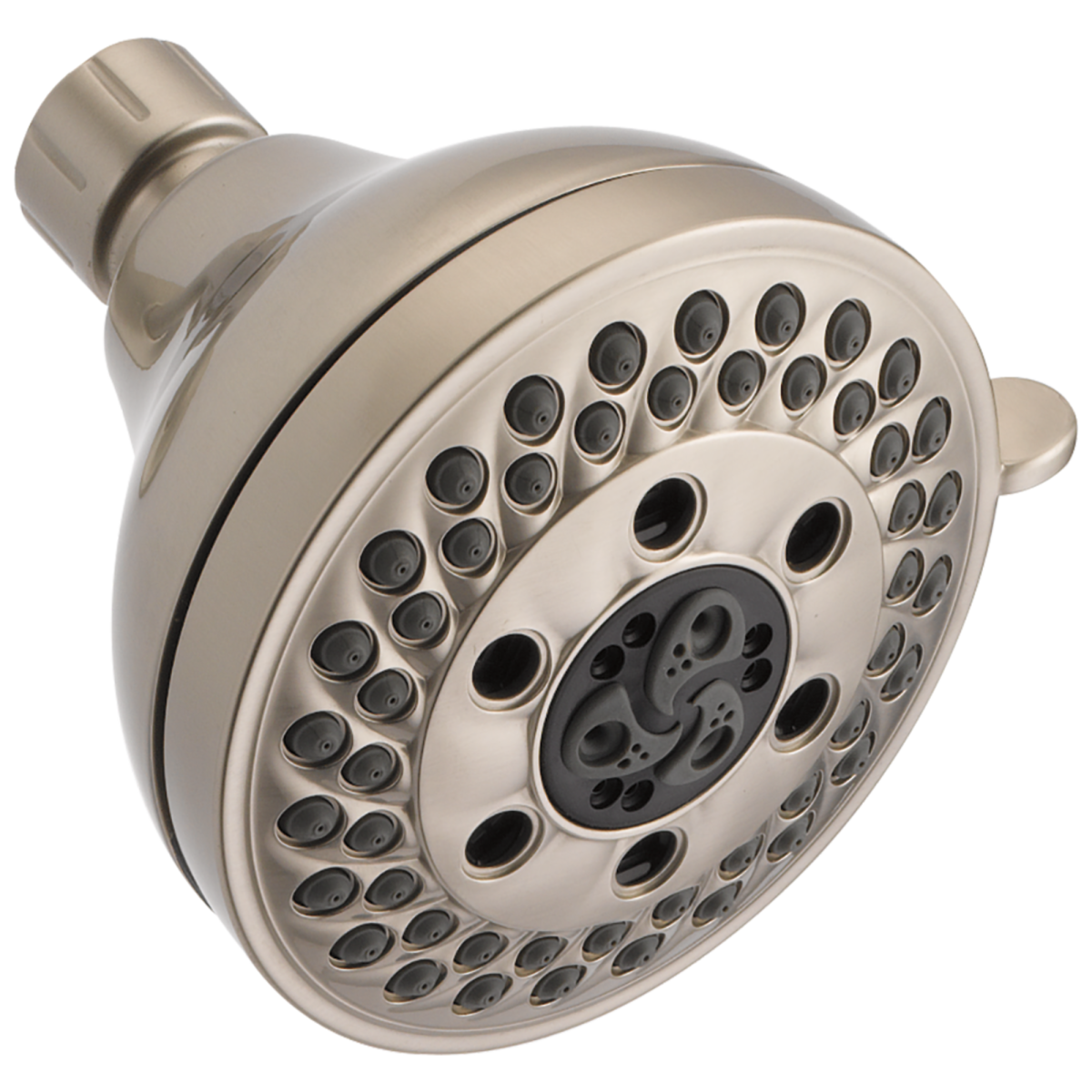 DELTA Universal Showering Components H2Okinetic 5-Setting Shower Head — Spotshield Brushed Nickel