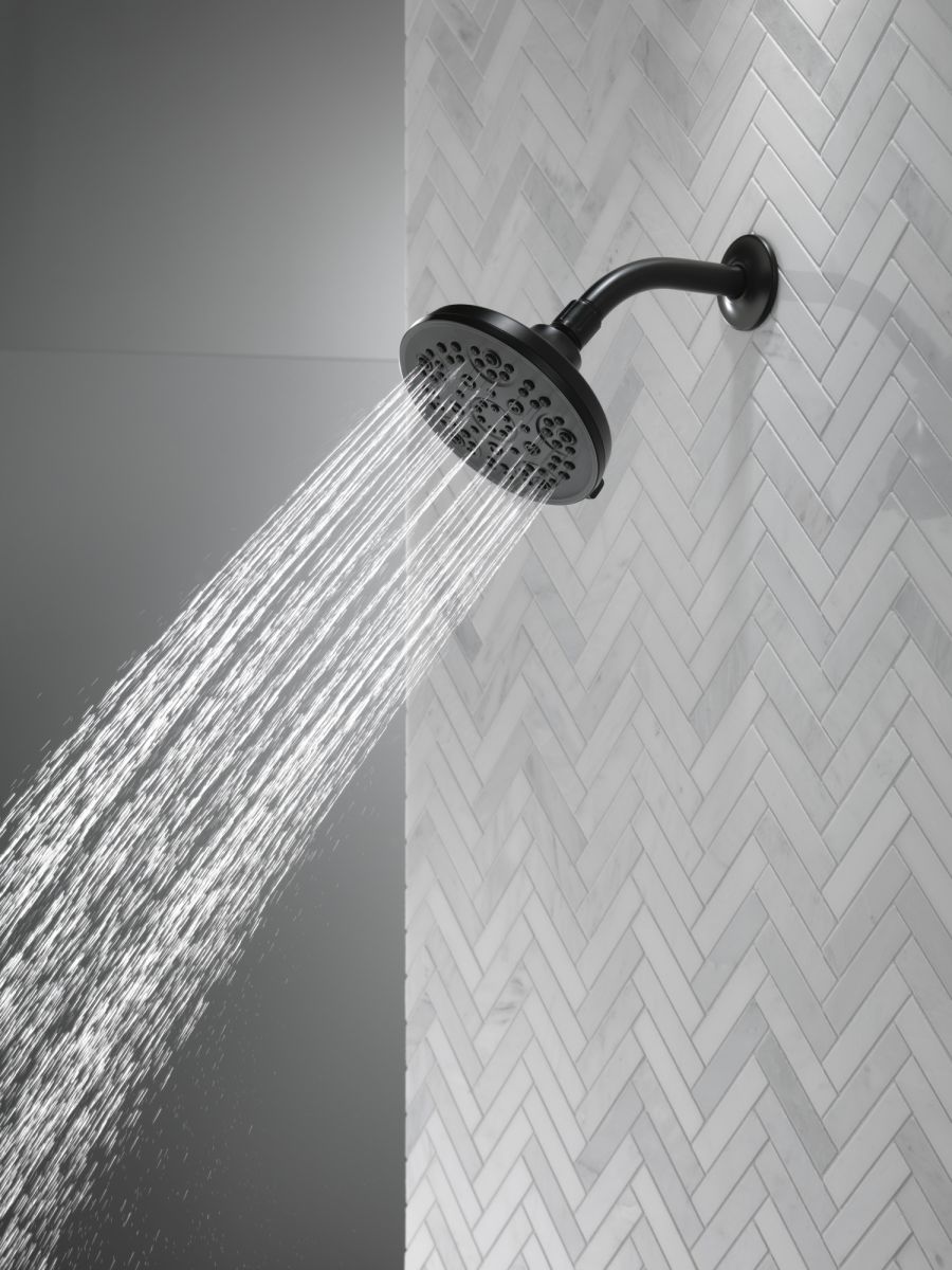 DELTA Universal Showering Components 5-Setting Shower Head — Matte Black