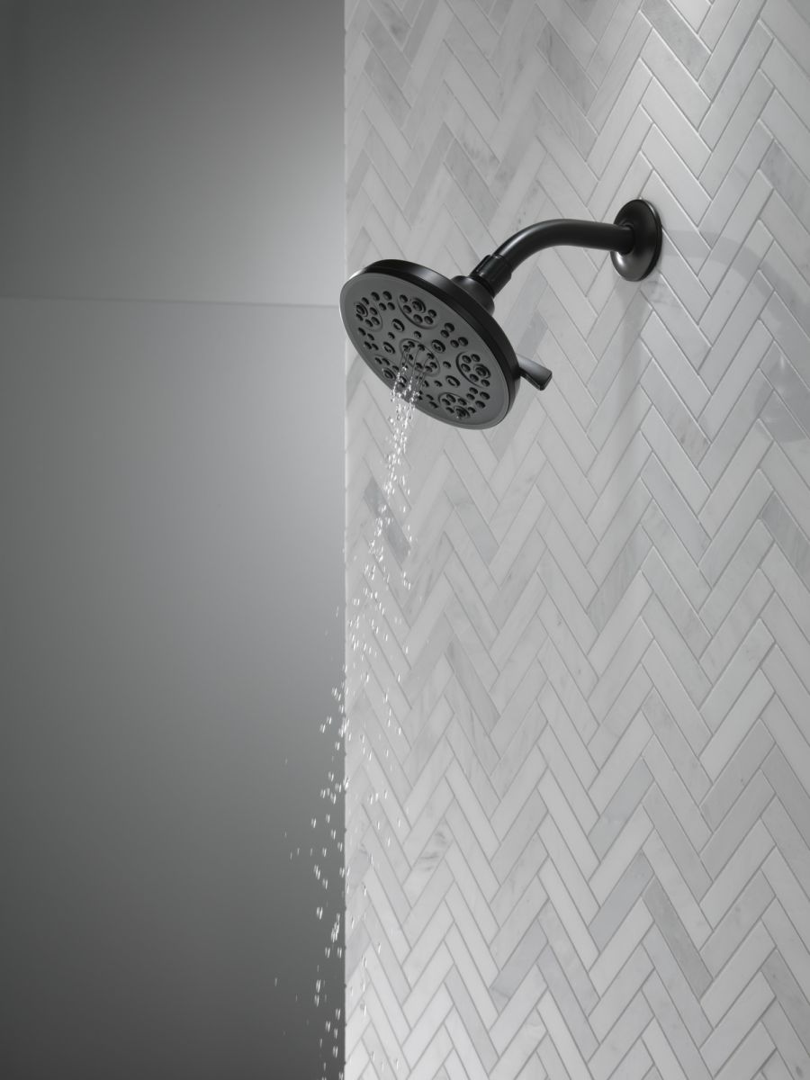 DELTA Universal Showering Components 5-Setting Shower Head — Matte Black