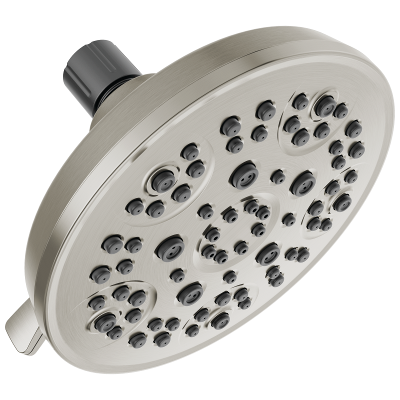 DELTA Universal Showering Components 5-Setting Shower Head — Spotshield Brushed Nickel